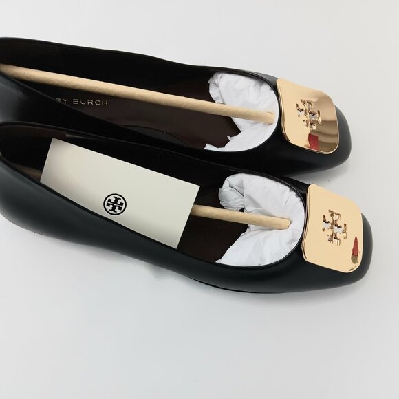 Brand New Tory Burch Black Georgia Ballet Shoes (size 7M) - Picture 6 of 9